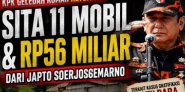 KPK Sita 11 Mobil dan Uang Rp56 Miliar dari Rumah Ketum Pemuda Pancasila Japto Soerjosoemarno