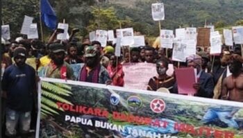 Massa Aksi Kemanusiaan Gelar Demonstrasi Damai di Kabupaten Tolikara