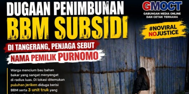 Dugaan Penimbunan BBM Subsidi di Tangerang, Penjaga Sebut Nama Pemilik Purnomo