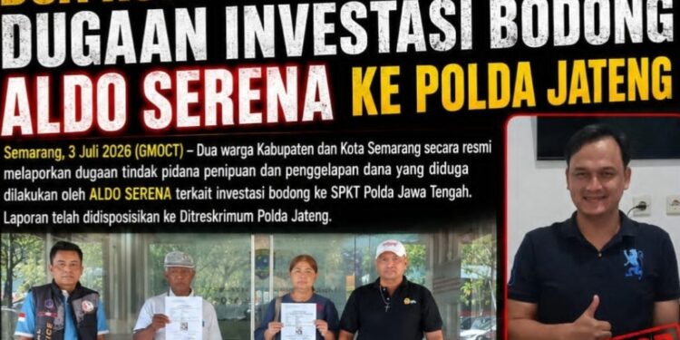Dua Warga Korban Aldo Serena Resmi Lapor Dugaan Penipuan Investasi Bodong ke Polda Jateng