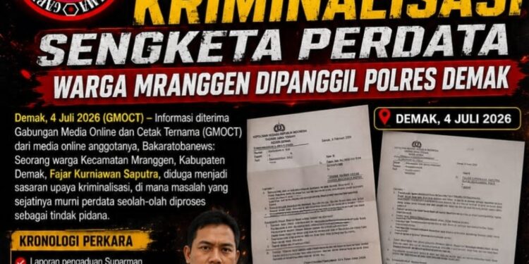Dugaan Kriminalisasi Sengketa Perdata, Warga Mranggen Dipanggil Polres Demak