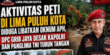 Aktivitas PETI di Lima Puluh Kota Diduga Libatkan Oknum APH, DPC GRIB Jaya Desak Kapolri dan Panglima TNI Turun Tangan