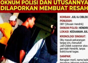 Diduga Intimidasi Warga Tanpa Bukti dan Surat Tugas, Oknum Polisi dan Utusannya Dilaporkan Membuat Resah