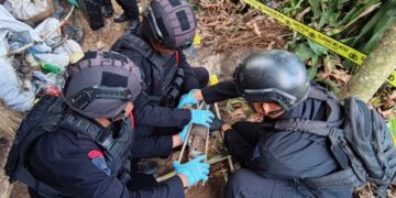 Unit Jibom Detasemen Gegana Satbrimob Polda Jabar Selesaikan Penanganan Amunisi Pasca Ledakan, Lokasi Dinyatakan Aman
