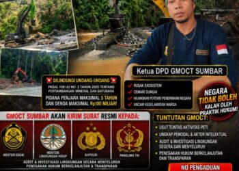 Dapat Laporan Anggota Media, GMOCT Sumbar Desak Usut Tuntas Tambang Emas Ilegal di Limapuluh Kota Sampai ke Dalangnya