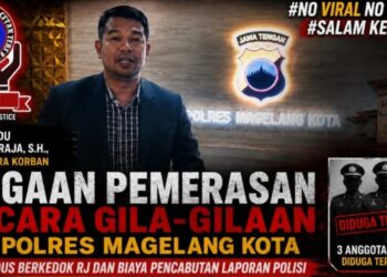 Dugaan Pemerasan Berkedok Restoratif Justice di Polres Magelang Kota: Marlundu Lumban Raja S.H., Sebut Paling Biadab, Tiga Anggota Polri Diduga Terlibat