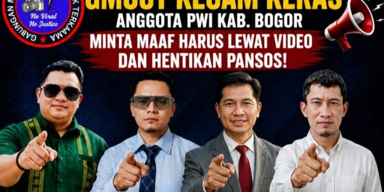 Pernyataan Keliru Soal UKW & Verifikasi, GMOCT Kecam Keras Anggota PWI Kab. Bogor Minta Maaf Harus Lewat Video dan Hentikan Pansos