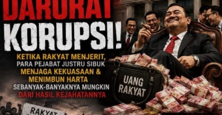 NKRI Darurat Korupsi: Ketika Rakyat Menjerit, Para Pejabat Justru Sibuk Menjaga Kekuasaan & Menimbun Harta Sebanyak- banyaknya Mungkin dari Hasil Kejahatannya?
