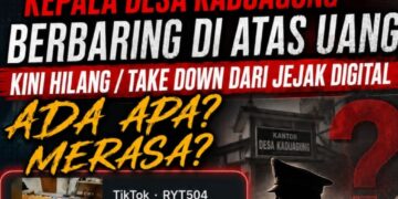 Video Viral Kepala Desa Kaduagung Berbaring di Atas Uang Kini Hilang/Take Down dari Jejak Digital, Ada Apa? Merasa?