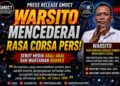 Pernyataan Warsito di Media Sosial Tuai Sorotan, GMOCT Tegaskan Pentingnya Etika Pers dan Penghormatan terhadap Kemerdekaan Pers