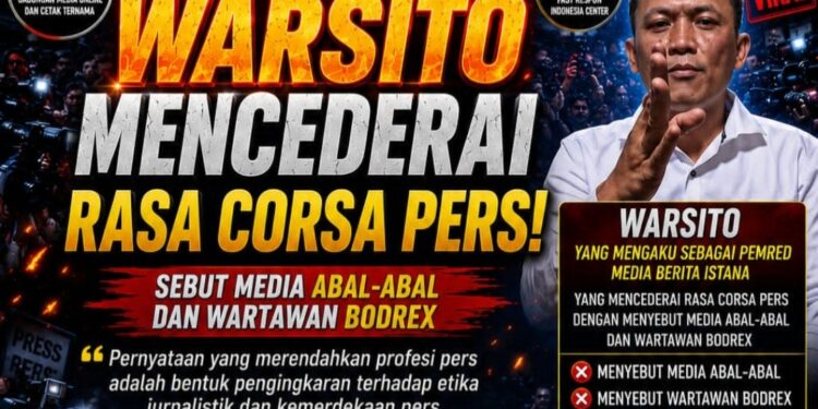 Pernyataan Warsito di Media Sosial Tuai Sorotan, GMOCT Tegaskan Pentingnya Etika Pers dan Penghormatan terhadap Kemerdekaan Pers