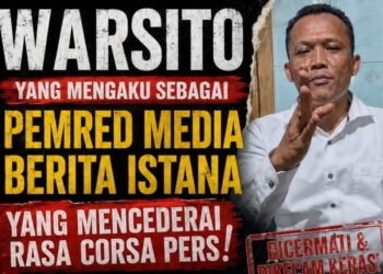 Mengaku Pemred Berita Istana, Warsito Dianggap Langgar Etika dan Paham Keliru Aturan Pers, Insan Media Siap Polisikan
