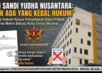 LBH Yayasan Sandi Yudha Nusantara Tegaskan Tak Ada Seorang Pun yang Kebal Hukum dalam Dugaan Pengungkapan dan/atau Penyebarluasan Data Pribadi