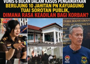 Vonis 6 Bulan Dalam Kasus Penganiayaan Berujung 10 Jahitan, PN Kayuagung Tuai Sorotan Publik “Dimana Rasa Keadilan Bagi Korban?