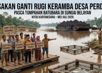 Warga Desa Perdana Desak Penyelesaian Ganti Rugi Keramba Pasca Dugaan Tumpahan Batubara di Sungai Belayan