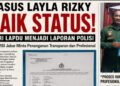 Kasus Layla Rizky Naik Status Menjadi Laporan Polisi, AKPERSI Jabar Minta Penanganan Transparan dan Profesional