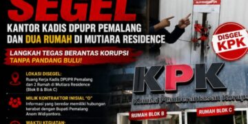 KPK Lakukan Penyegelan Kantor Kadis DPUPR Pemalang dan Dua Rumah di Mutiara Residence