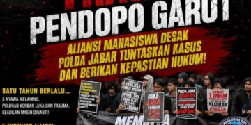Genap Setahun Tragedi Pendopo Garut, Aliansi Mahasiswa Desak Polda Jabar Tuntaskan Kasus dan Berikan Kepastian Hukum