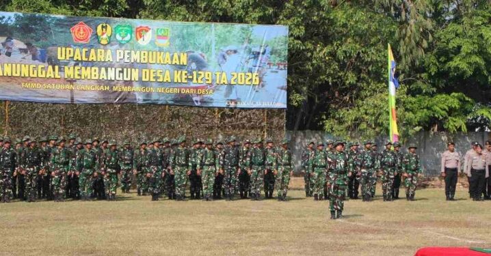 TMMD Ke-129 Resmi Dibuka di Bekasi, TNI dan Pemda Bersinergi Bangun Desa