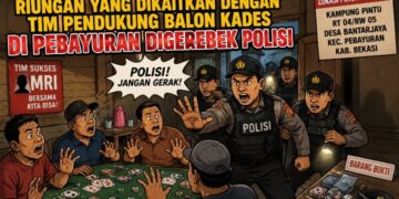 Diduga Jadi Ajang Perjudian, Riungan yang Dikaitkan dengan Pendukung Balon Kades di Pebayuran Digerebek Polisi