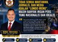 KETUA UMUM DPP AKPERSI Ingatkan Presiden RI Prabowo Subianto: Tidak Semua Wartawan, Jurnalis, dan Media Adalah “Londo Ireng”, Masih Banyak Insan Pers yang Nasionalis dan Idealis