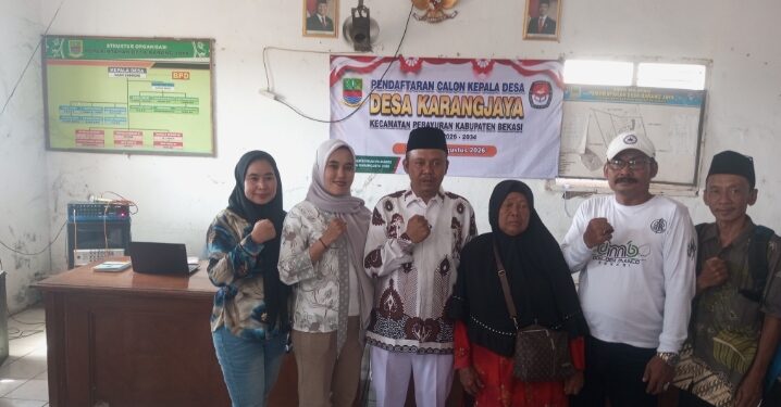 Semangat Demokrasi di Karangjaya, Junaedi Resmi Daftar Bakal Calon Kepala Desa