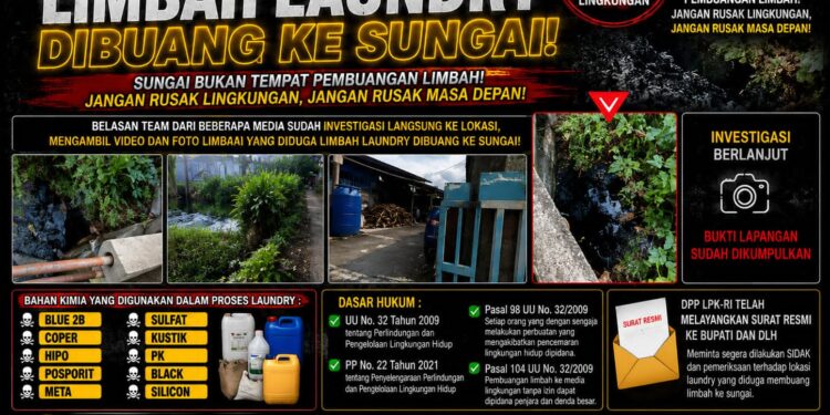Dugaan Limbah Laundry di  Kabupaten Pekalongan Disorot! Belasan Tim Media Turun Investigasi