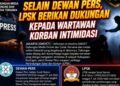 Selain Dewan Pers, LPSK Berikan Dukungan Kepada Wartawan Korban Intimidasi