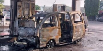 Terbakar Saat Mengisi BBM, Diduga Mobil Mengalami Korsleting Listrik di SPBU Cemplang Kota Bogor
