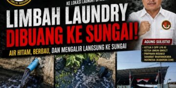 Puluhan Media Saksikan Aliran Limbah Laundry ke Sungai, Agung Sulistio Hubungi Menteri LH: DLH Pekalongan Jangan Tutup Mata!
