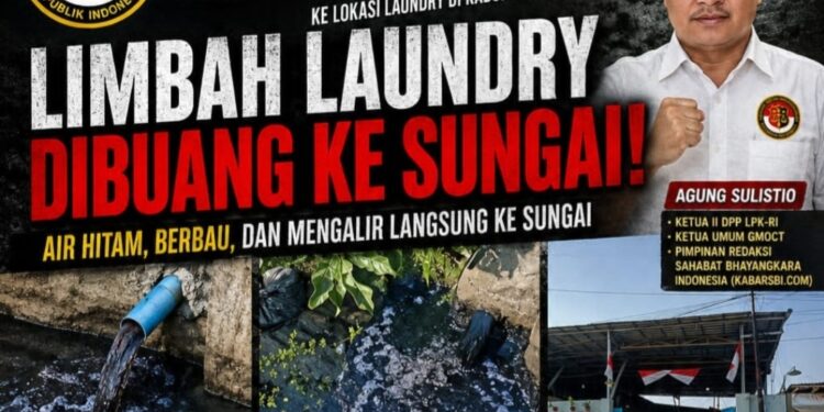 Puluhan Media Saksikan Aliran Limbah Laundry ke Sungai, Agung Sulistio Hubungi Menteri LH: DLH Pekalongan Jangan Tutup Mata!