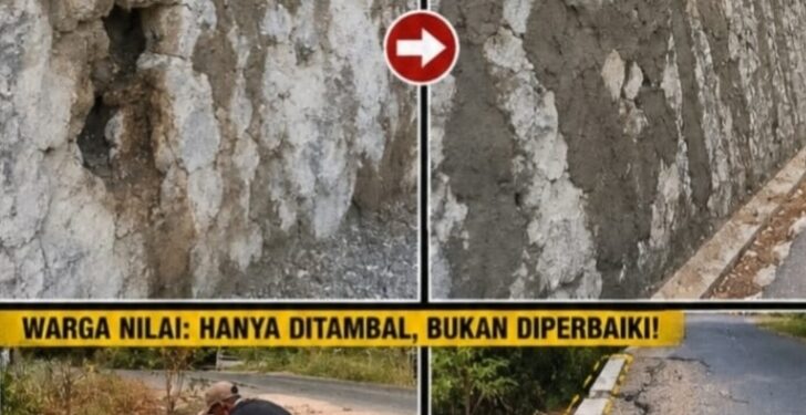 Setelah Viral, Proyek Penahan Tebing Tanjung Bulan Diperbaiki, Warga Nilai Hanya Ditambal, Tak Puas Minta Investigasi APH