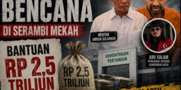 Kapitalisme Bencana di Serambi Mekah: Membongkar Ilusi Bantuan Rp 2,5 Triliun & Ancaman ‘Besi Mangkrak’ Kementan
