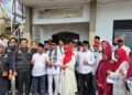 Diiringi Ratusan Pendukung, Incumbent H. Amir Hamzah Resmi Daftar Pilkades Sukajadi 2026