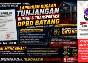 Dugaan Tunjangan DPRD Batang Dilaporkan ke Kejari, TRINUSA Desak Kepastian Penanganan – GMOCT Siap Kawal