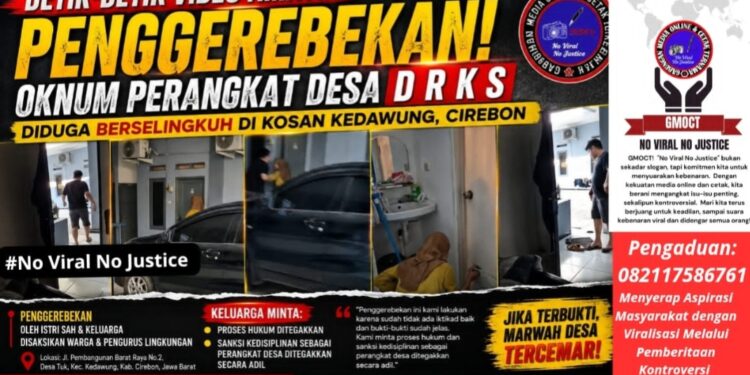 Detik-detik Video Amatir Penggerebekan: Oknum Perangkat Desa D R K S Diduga Berselingkuh di Kosan Kedawung, Cirebon