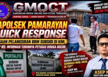 Kapolsek Pamarayan Quick Response Dugaan Pelangsiran BBM Subsidi di KIM, Asep NS: Informasi Turunnya Petugas Diduga Bocor