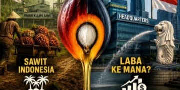 Kebunnya Disini, Markasnya di Singapura! “Seberapa Besar Nilai Ekonomi Sawit yang Kembali ke Indonesia?