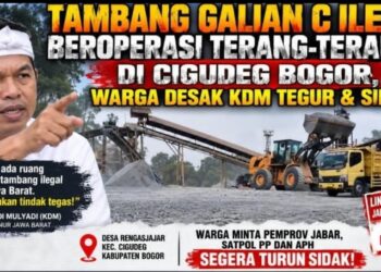 Tambang Galian C Ilegal Beroperasi Terang-Terangan di Cigudeg Bogor, Warga Desak KDM Tegur & Sidak