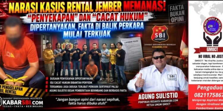 Kasus Rental Jember Memanas: Dugaan Penyekapan & Cacat Hukum Dipertanyakan, Fakta Mulai Terkuak