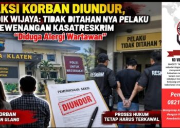 Saksi Korban Diundur, Penyidik Wijaya: Tidak Ditahan nya Pelaku Kewenangan Kasatreskrim untuk Menjawab, “Diduga Alergi Wartawan”