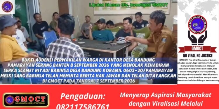 Bukti Audiensi Warga Desa Bandung Pamarayan: Masyarakat Tegas Tak Inginkan Kehadiran Babinsa Serka Slamet Riyadi