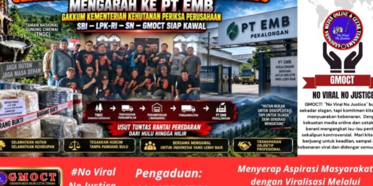 Jejak Getah Pinus Diduga Ilegal dari TNGC Mengarah ke PT EMB – Gakkum Kementerian Kehutanan Lakukan Pemeriksaan, SBI-LPK-RI-SN-GMOCT Siap Kawal