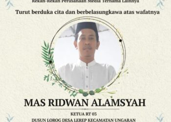 Berita Duka: Mas Ridwan Alamsyah Ketua RT 03 Berpulang, PT Pena Journalis Lintang Media dan Perusahaan Media Ternama Turut Bela Sungkawa