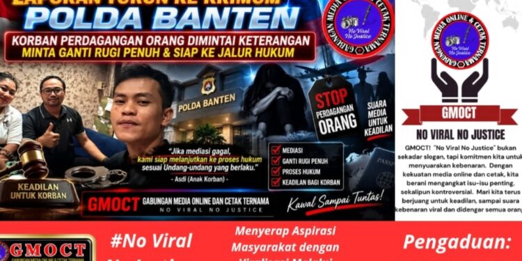 Laporan Turun ke Krimum Polda Banten – Korban Perdagangan Orang Dimintai Keterangan, Minta Ganti Rugi Penuh & Siap ke Jalur Hukum