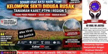 Sehari Usai Aksi Hari Tani, Tanaman Karet PTPN I Region 5 Diduga Dirusak Kelompok Sekti — Aparat Diminta Bertindak Cepat