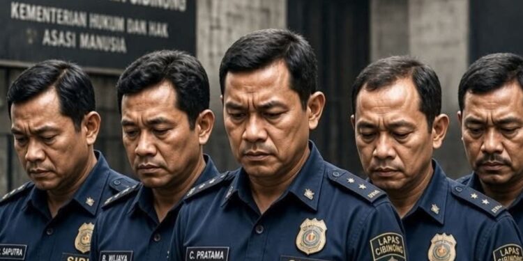 Imbas Berbohong! Lima Pegawai Lapas Cibinong Dinonaktifkan