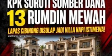 KPK Soroti Sumber Dana 13 Rumah Dinas Mewah Lapas Cibinong yang Disulap Jadi Villa Buat Napi Istimewa