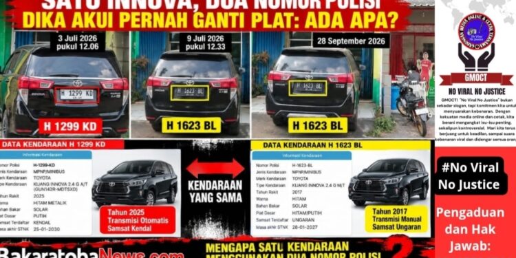 Satu Innova, Dua Plat Nomor: H 1299 KD atau H 1623 BL? Dika Akui Pernah Ganti