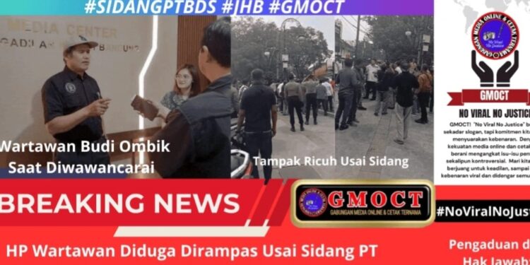 HP Wartawan Diduga Dirampas Usai Sidang PT BDS, JHB Minta Identitas Pengambil Diungkap